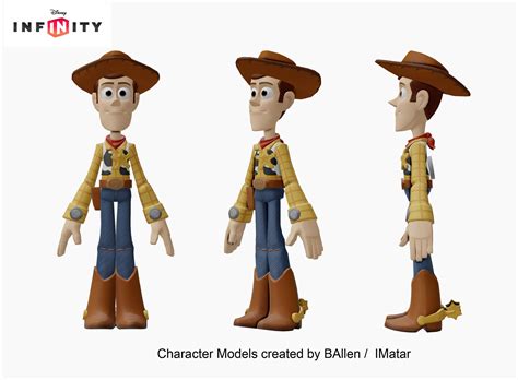 Artstation Woody Toy Story Disney Infinity B Allen Character Model