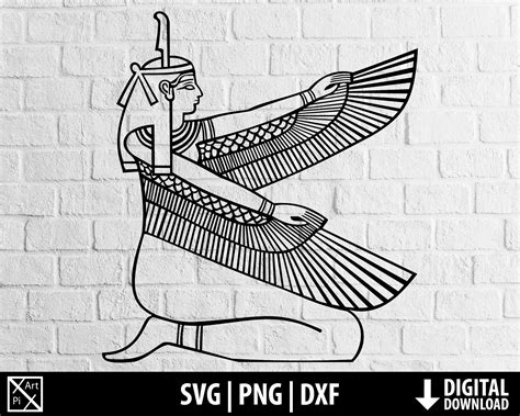 Egypt Svg Egyptian Goddess Svg Maat Clipart Ancient Png Etsy Norway