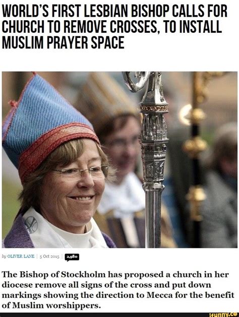 World S First Lesbian Bishop Calls For Church To Remove Crosses To Install Muslim Prayer Space