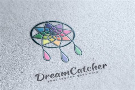 Dream Catcher Logo Dreamcatcher Logo Dream Catcher Logo Illustration