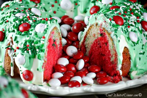 Over 50 of my very favorite cake recipes all in one place! Christmas Bundt Cake - Dad Whats 4 Dinner