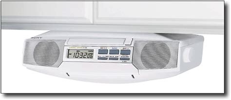 Best Buy Sony Under Cabinet Cd Clock Radio With Digital Amfm Tuner