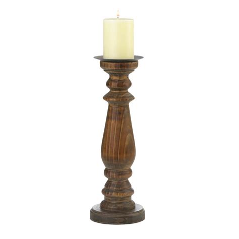 Tall Antique Style Wooden Candleholder Wooden Candles Candle Holders