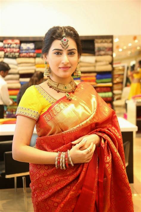 Archana Veda In Saree At Trisha Festive And Wedding Collections