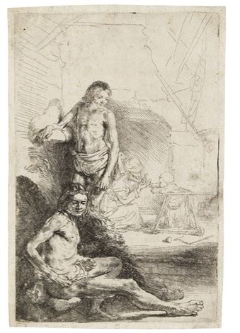 Male Nude Seated And Standing Von Rembrandt Van Rijn Auf Artnet My