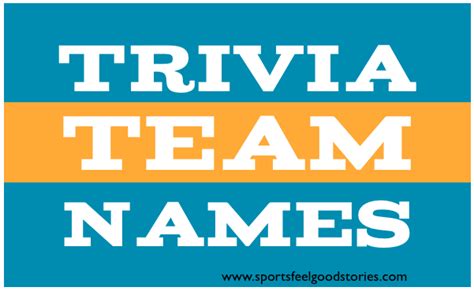 Questions and answers about folic acid, neural tube defects, folate, food fortification, and blood folate concentration. Best Trivia Team Names | The Good, the Bad and the Creative | Funny team names, Team names ...