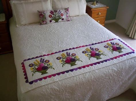 3d Flowers Bed Runner By Annesquiltcraft Quilting Pattern Bed