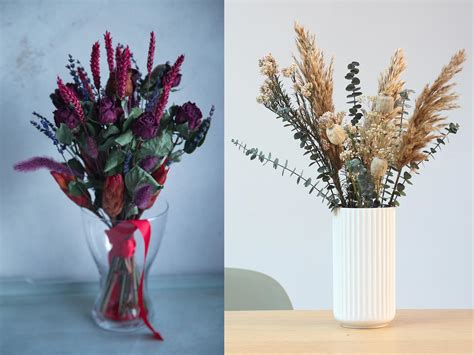 Natural Dried Flower Arrangements In Vases Bmp Floppy