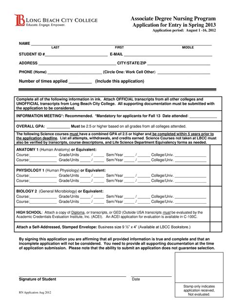 Free Printable College Application Forms Printable Forms Free Online