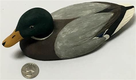 Lot Mallard Duck Decoy By Jennings Decoy Co ARTIST SIGNED Bill Johnson