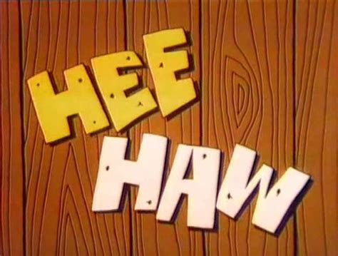 Hee Haw Logo Font Identification Typographyguru
