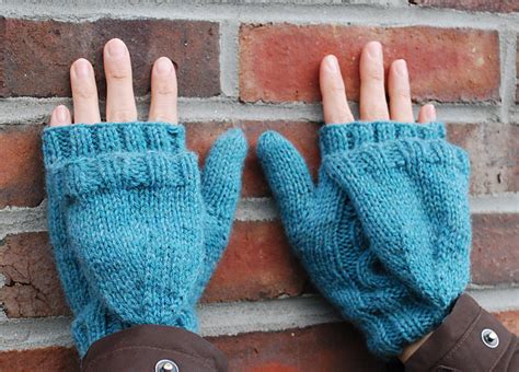 Ravelry Cabled Convertible Mittens Pattern By Backstitch Designs