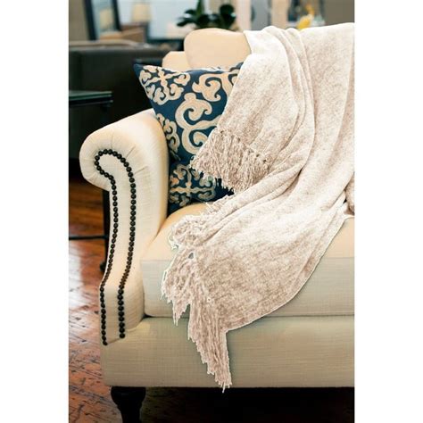 Susan Luxury Chenille Throw With Fringe Chenille Throw Blanket