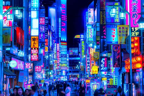 japan neon city wallpapers top free japan neon city backgrounds wallpaperaccess