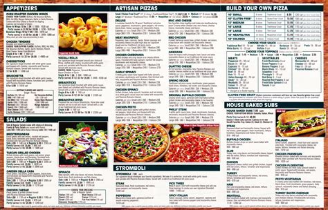 Vocelli Menu With Prices How Do You Price A Switches