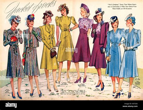 1940s Fashion Hi Res Stock Photography And Images Alamy