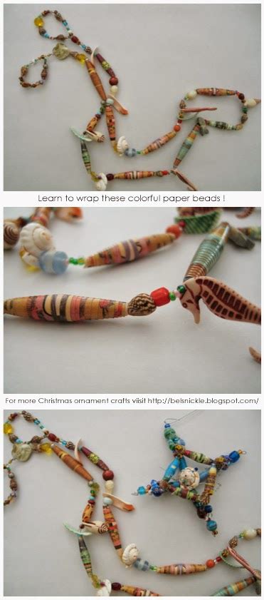 Diy Paper Bead Ornaments And Garland Belznickle Blogspot