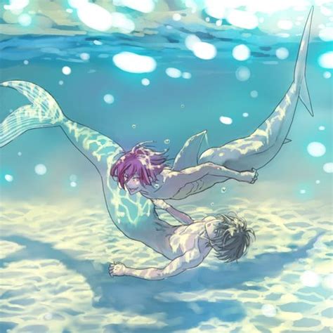 Rin And Haru As Underwater Mermaids Anime Mermaid Free Anime Anime Images