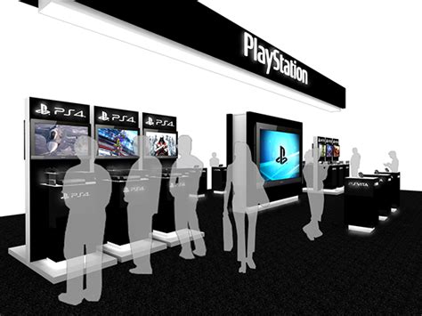 Sony Playstation Concept Design On Behance Playstation Shop Booth