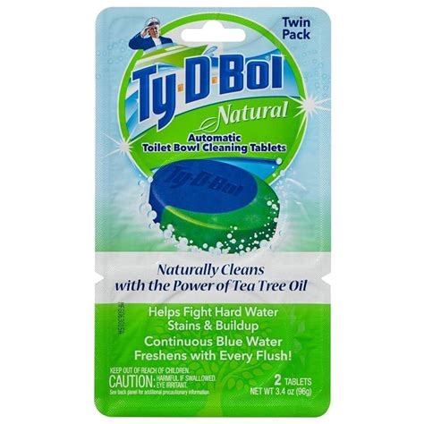 Ty D Bol 17 Oz Natural Automatic Toilet Bowl Cleaner Tablet 6 Pack