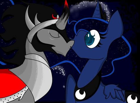 King Sombra And Princess Luna Kiss By Modernlisart On Deviantart
