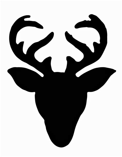 Stag Head Silhouette Vector Clipart Best