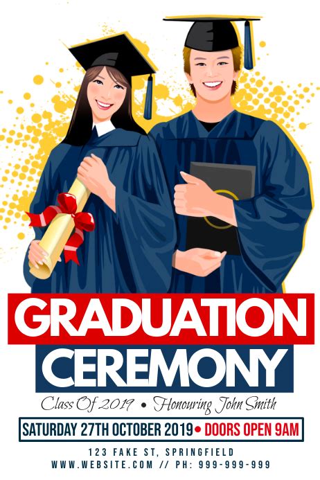 Copy Of Graduation Ceremony Poster Postermywall