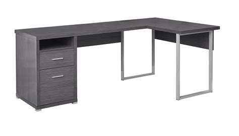 See more ideas about grey office, office interiors, design. Versatile Grey 79" Corner Office Desk w/ Drawers ...