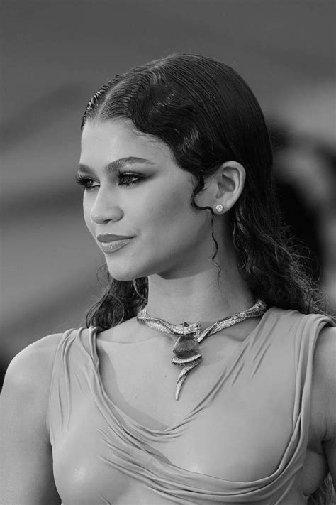 zendaya coleman turquoise necklace cinderella black and white queens people hair marvel