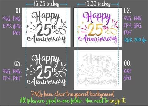 Free Free 276 25Th Wedding Anniversary Svg SVG PNG EPS DXF File