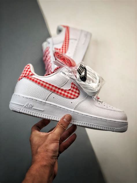 Nike Air Force 1 Low Red Gingham Dz2784 101 For Sale Sneaker Hello