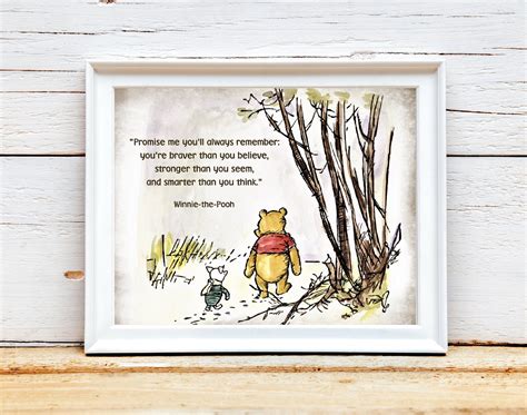 Wall Hangings Pooh Shower T Pooh Wall Art Pooh Quote Classic Winnie