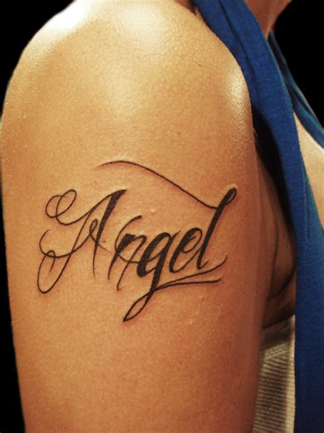 Angel Tattoo Yeap My Name Miguel Angel Custom Tattoo