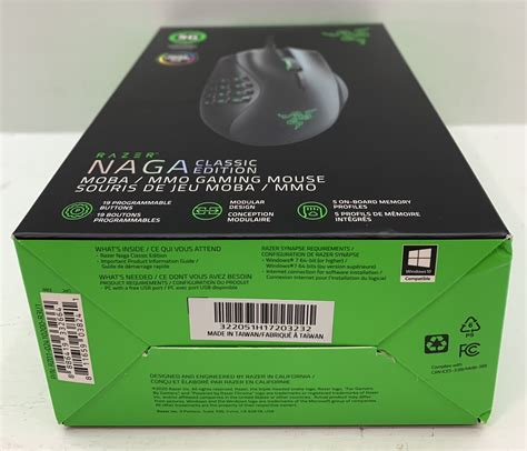 Razer Naga Classic Edition Mobammo Gaming Mouse 5g 19 Button Multi Color New Like New Liberty