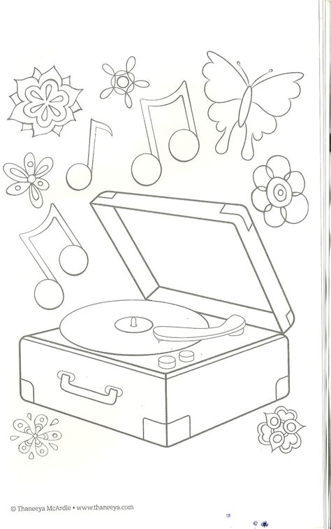 Record Player Coloring Page Music Coloring Coloring Sheets Coloring
