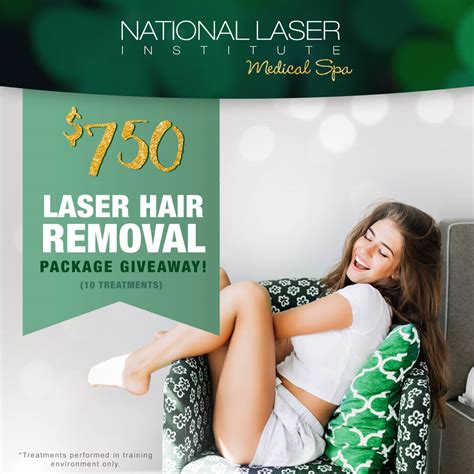 laser hair removal package giveaway national laser institute medical spa