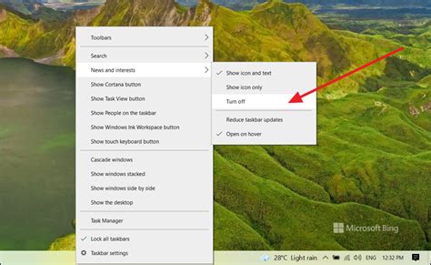 How To Show Hide ‘news And Interests Widget On Windows 10 Taskbar