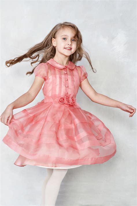 Need More Colour Coral Flower Girl Dress From Papilioboutiqueca