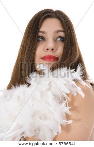 Nude Girl Cape Feather Image Photo Free Trial Bigstock