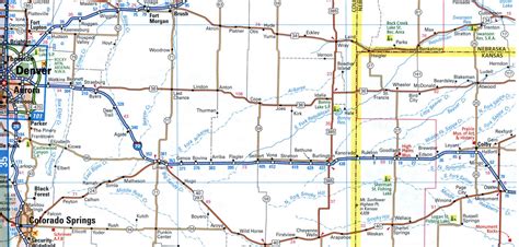 Map Of I 70 Interstate Highway Via Utah Ohio Maryland Interchange And