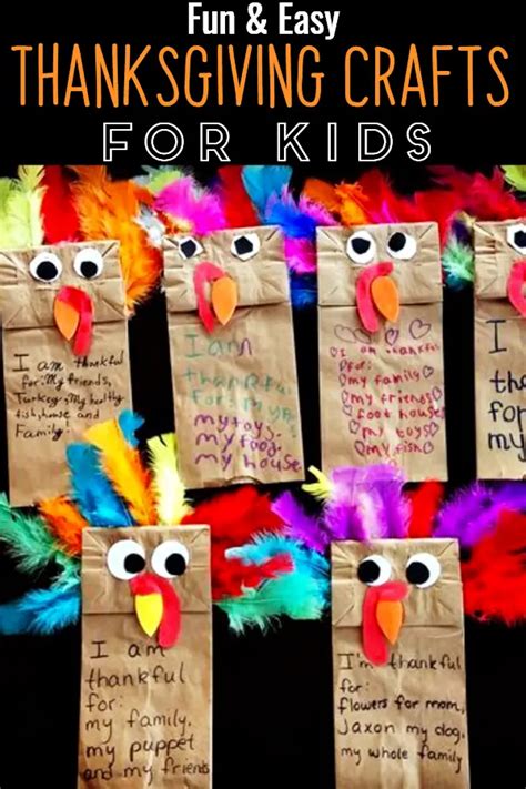 Thanksgiving Crafts For Kids Easy Preschool Toddler And Pre K