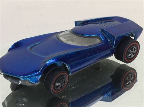 Hot Wheels Redline Turbofire Blue Vintage 1968 Mattel Usa