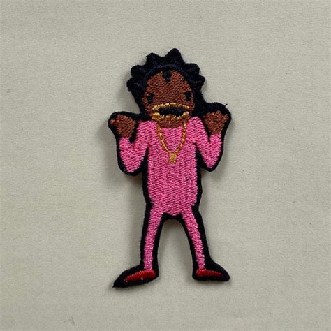 Kodak Black Cartoon Embroidered Iron On Patch Badges And Patches