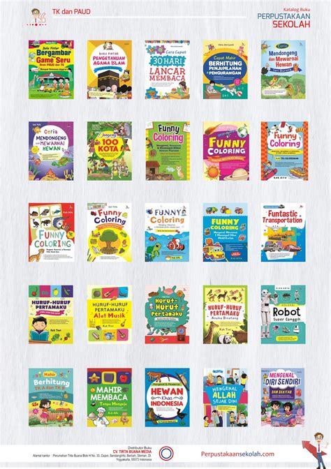Katalog Buku Untuk Perpustakaan Tk Dan Paud Perpustakaan Sekolah