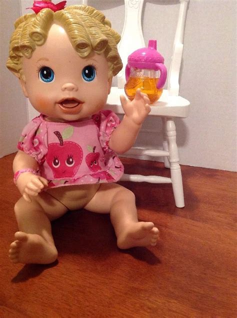 Hasbro 2009 Baby Alive All Gone Talking Interactive Doll Blonde Hair