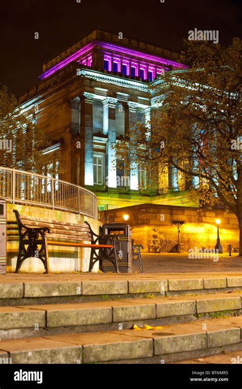 Preston City Centre At Night Stock Photo Alamy
