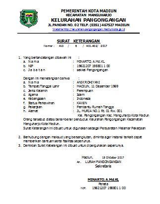 13 agu 2017 contoh surat. Surat Pernyataan Ahli Waris Dari Kelurahan | Surat Contoh