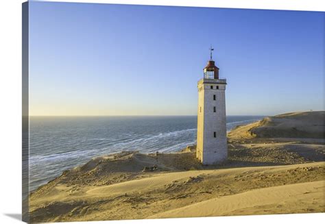 lighthouse and dunes rubjerg knude lokken north jutland denmark wall art canvas prints