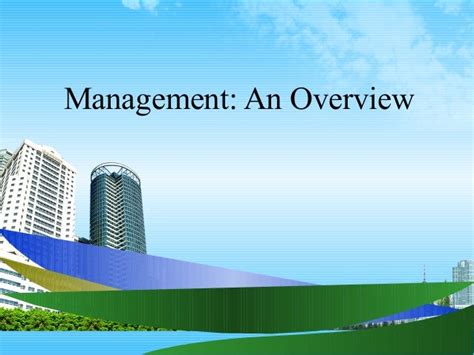 Management An Overview