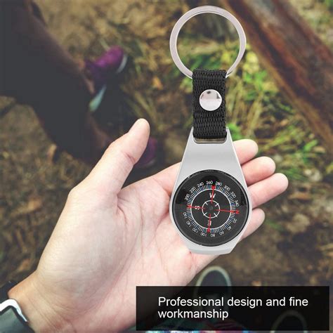Mgaxyff Durable Zinc Alloy Professional Handheld Compass For Camping